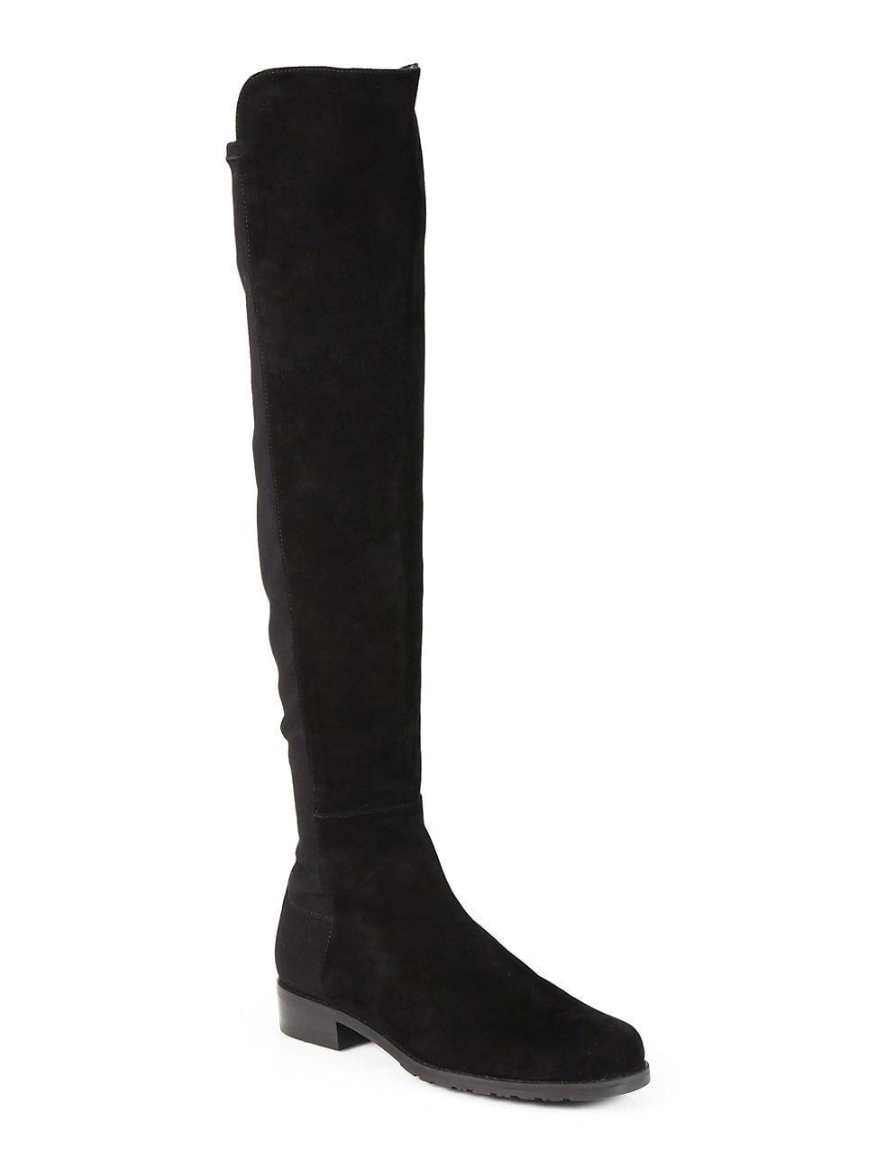 Womens 5050 Over-The-Knee Stretch-Suede Boots product image