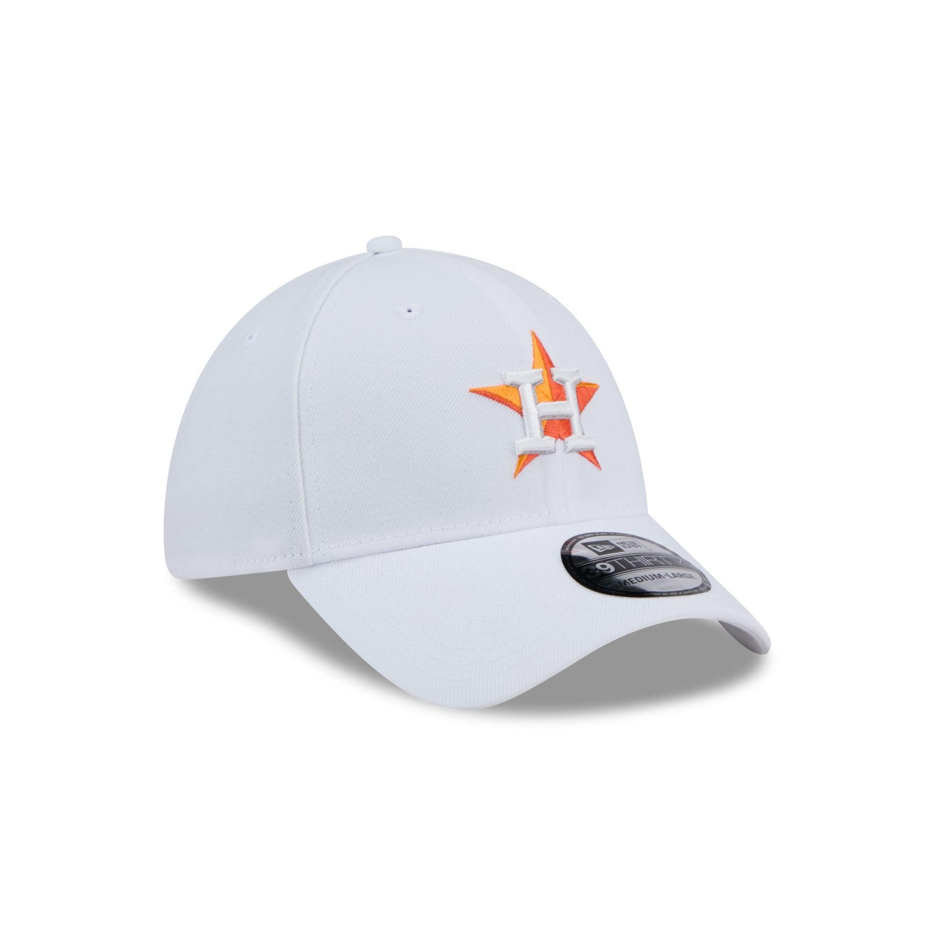 Houston Astros Optic White 39THIRTY Stretch Fit Hat Male Product Image