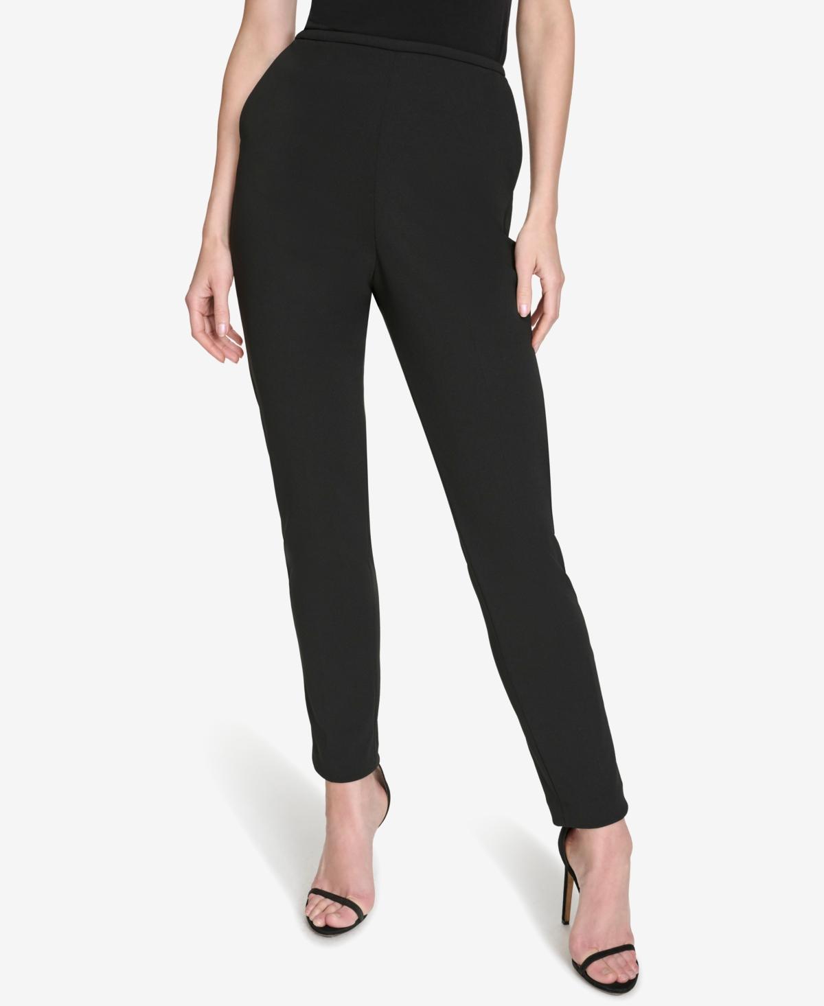 Halston Womens Mid-Rise Skinny-Leg Ankle Pants Product Image