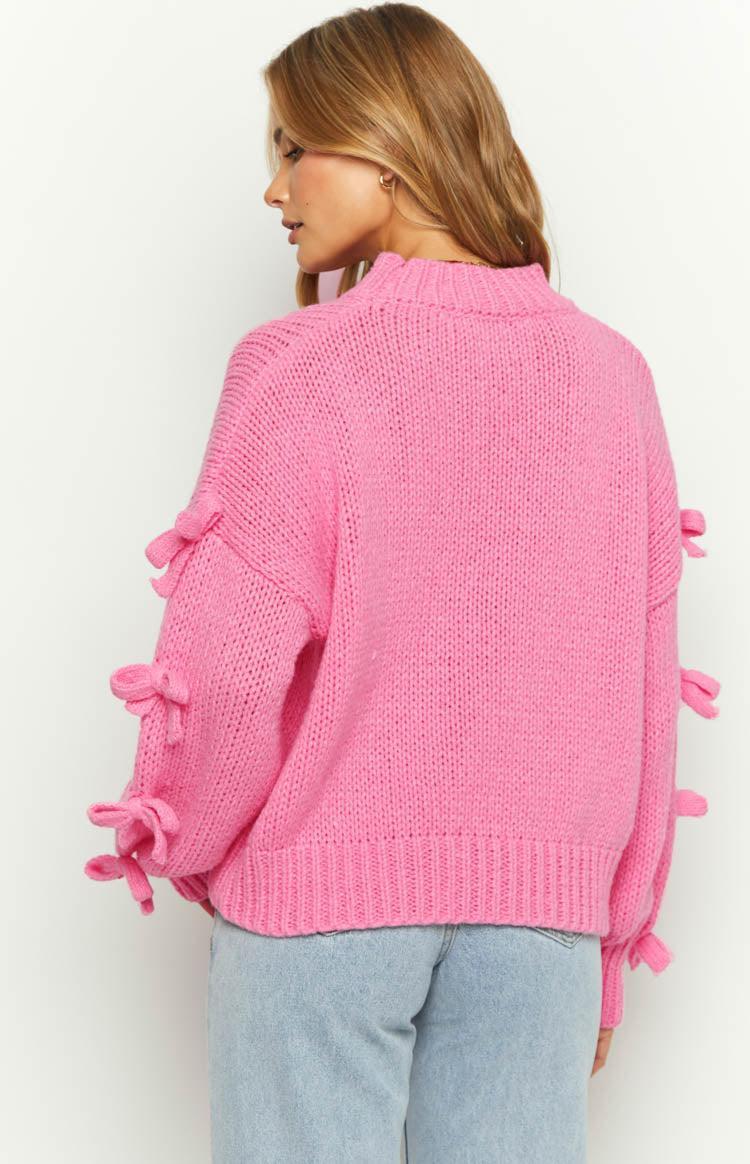 Short and Sweet Pink Knit Jumper Product Image