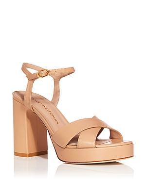 Stuart Weitzman Womens Dayna Crisscross Platform Sandals Product Image