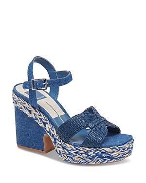 Dolce Vita Womens Cale Ankle Strap Espadrille Platform Sandals Product Image