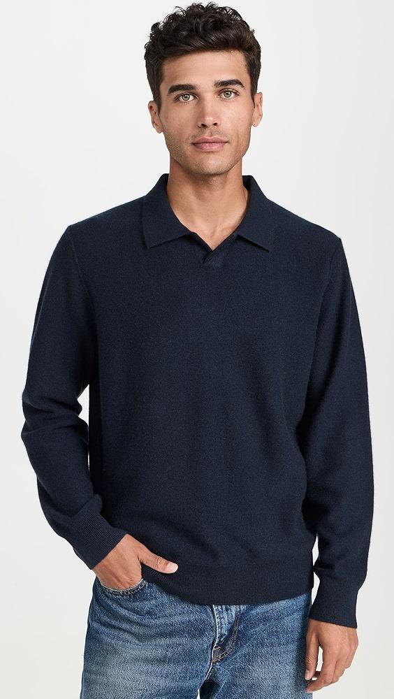 Vince Boiled Cashmere Johnny Collar Sweater | Shopbop Product Image