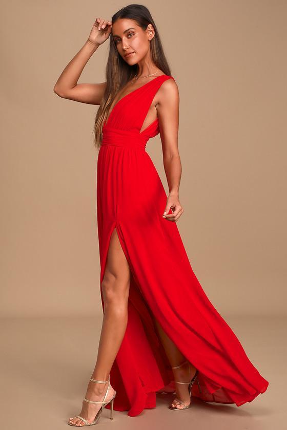 Heavenly Hues Red Maxi Dress product image