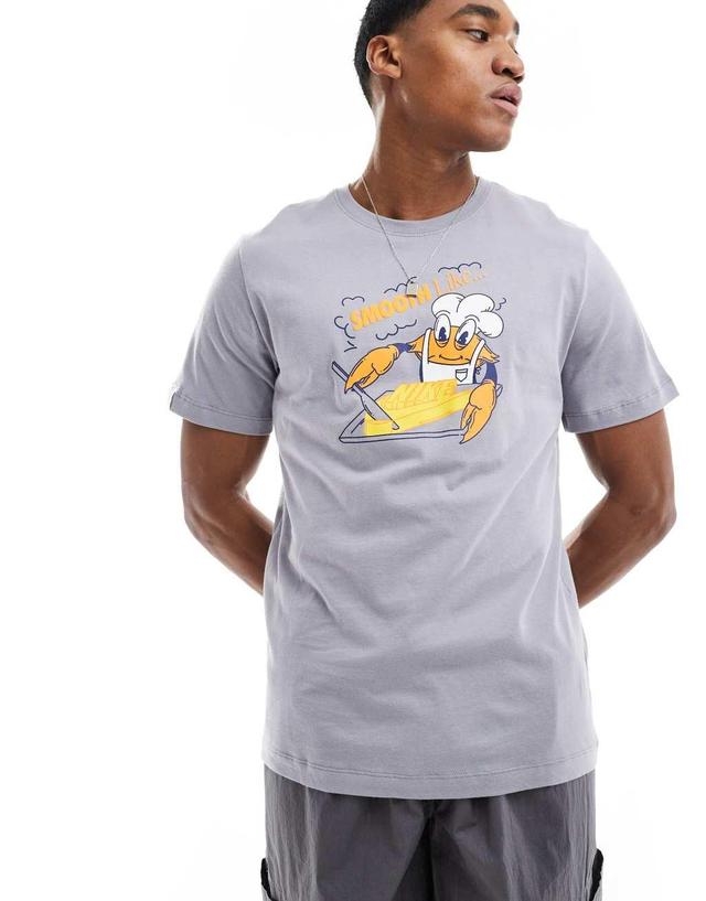 Nike soul food graphic t-shirt in gray Product Image