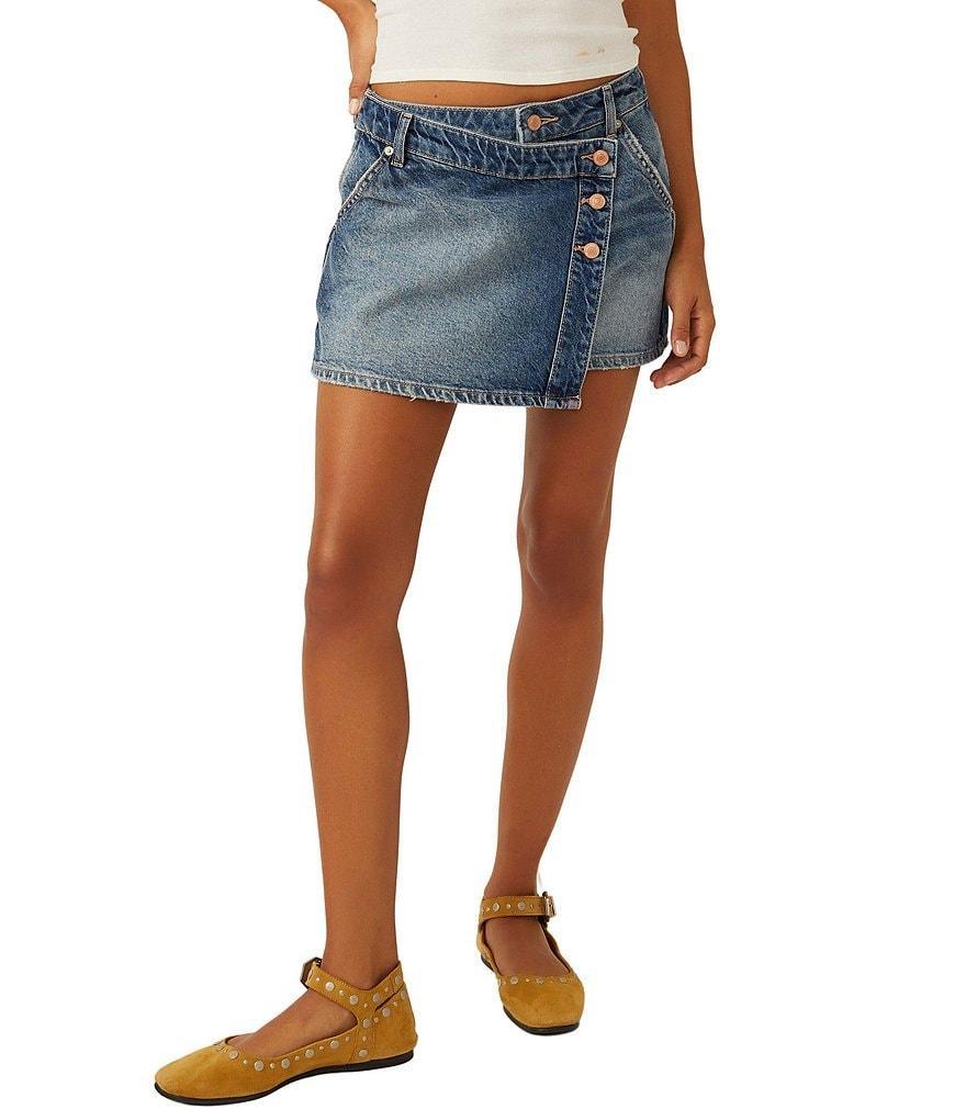 Free People We The Free Wynne Denim Mini Skirt Product Image