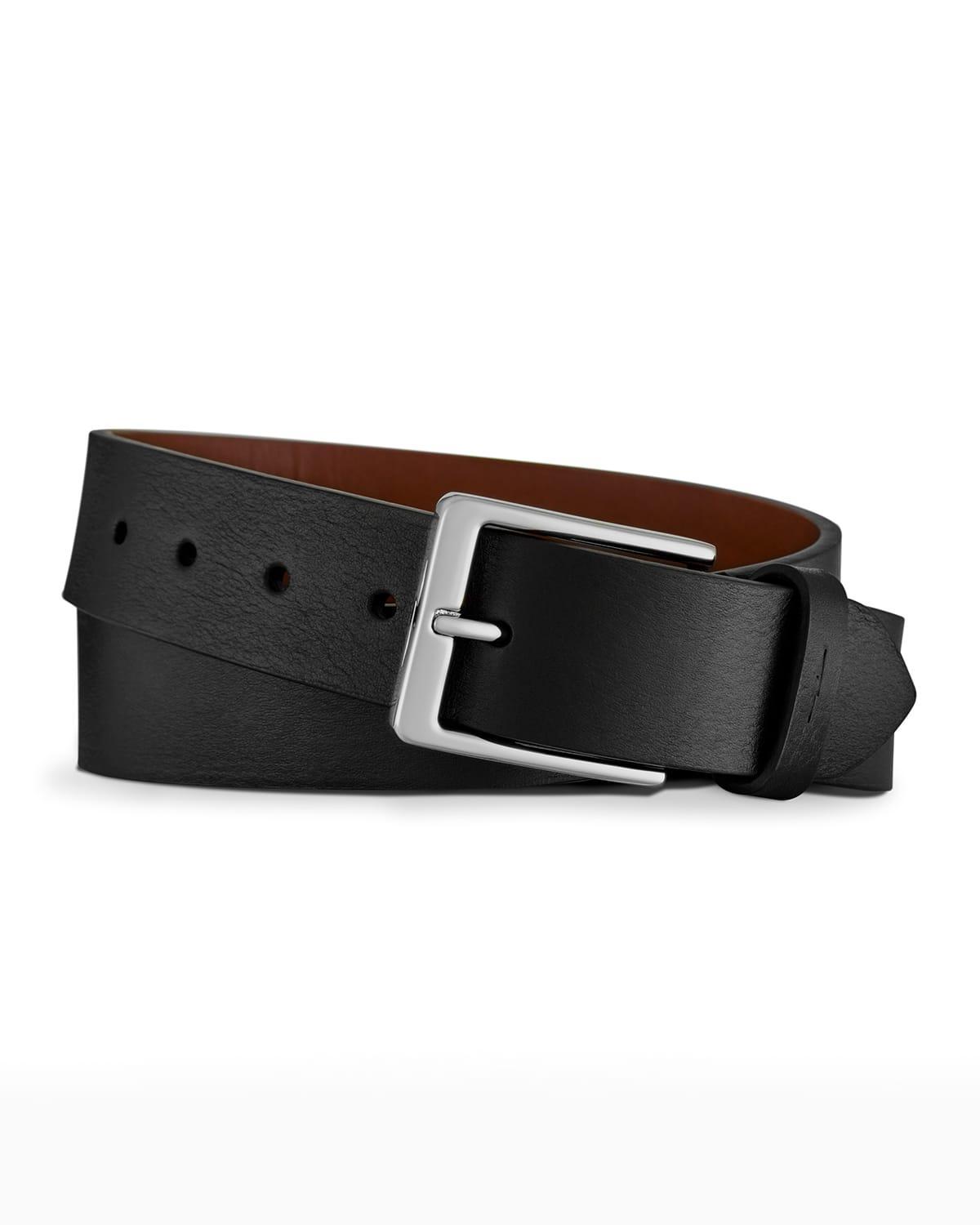 Shinola Lightning Bolt Keeper Leather Belt Product Image