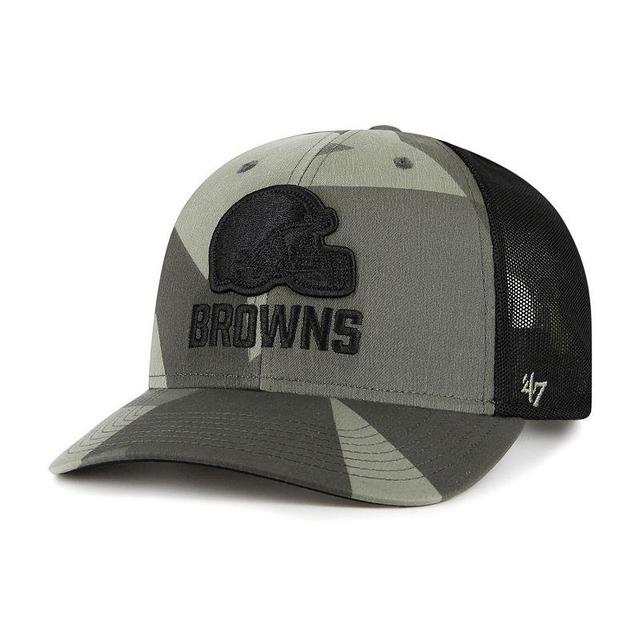 Mens 47 Camo/Black Cleveland Browns Countershade MVP Trucker Snapback Hat Product Image