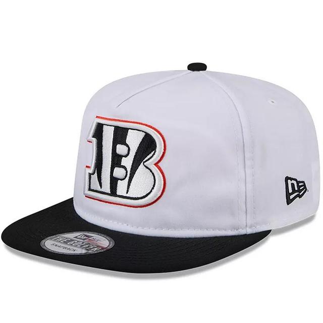 New Era Mens White/Black Cincinnati Bengals 2024 Nfl Training Camp Golfer Snapback Hat Product Image