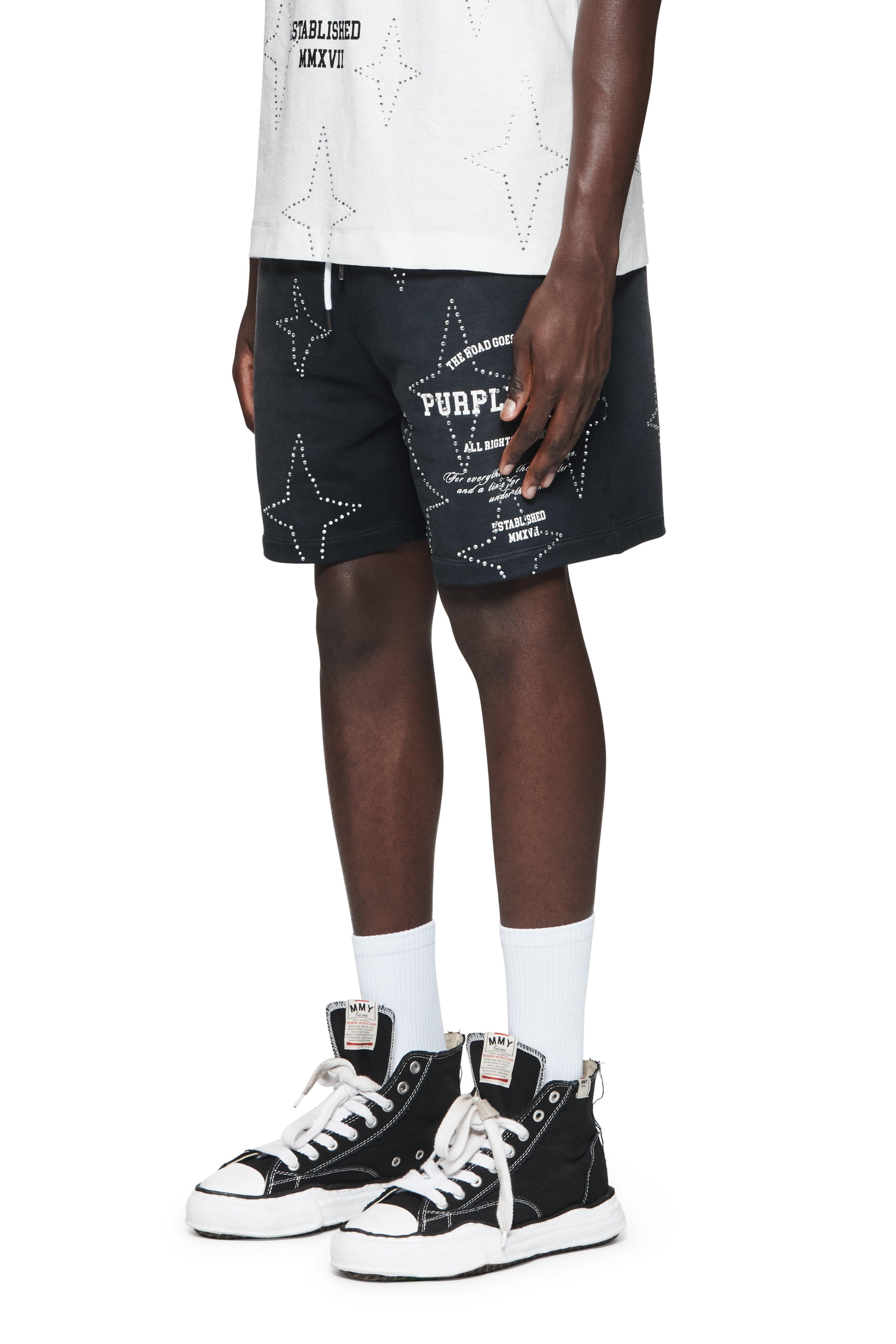 Stacked Crystal Stars Shorts Male Product Image