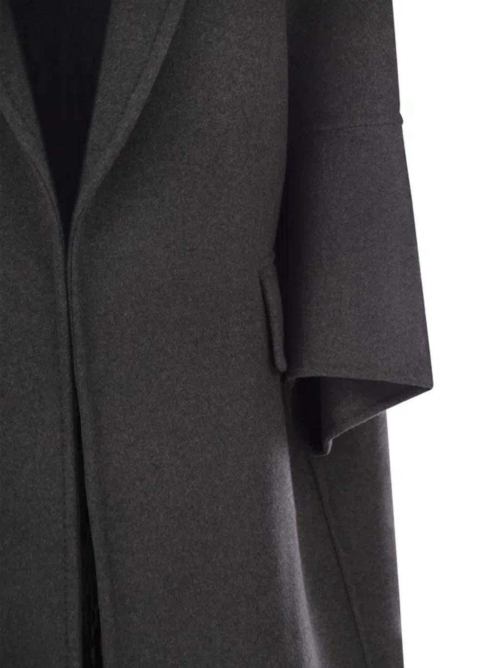 MAX MARA Asburgo1234 - Wool And Cashmere Overcoat In Dark Grey Product Image