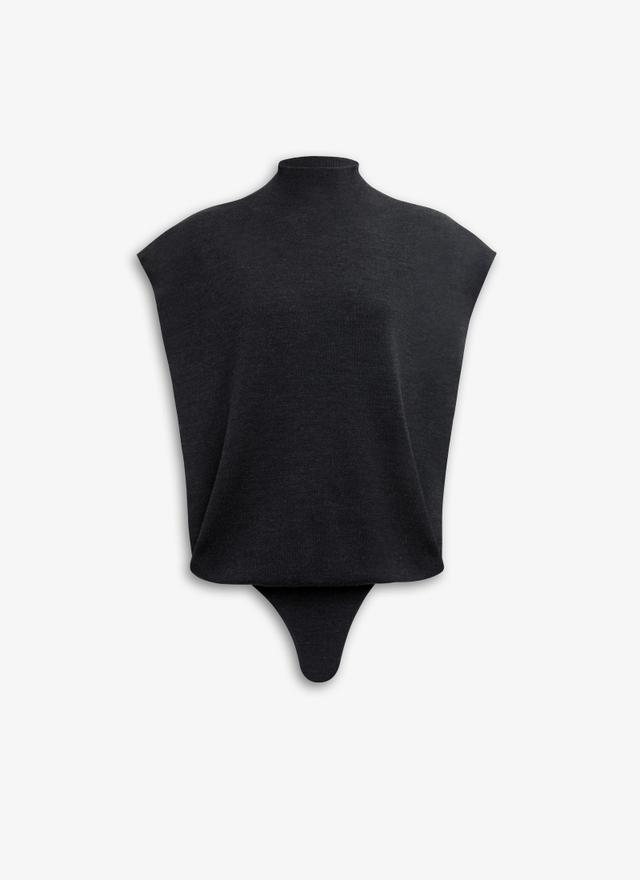 Black SQUARE KNIT BODY Product Image