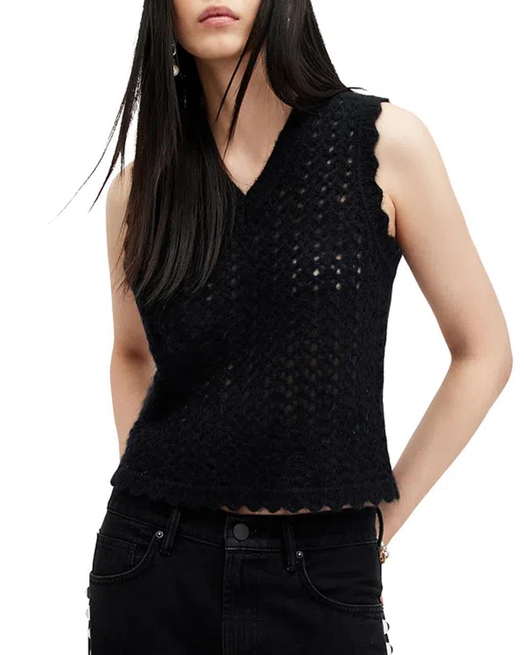 Vivian Tank Top In Black Product Image