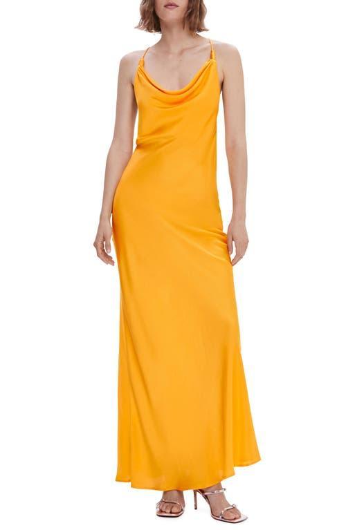 MANGO Cowl Neck Satin Slipdress Product Image