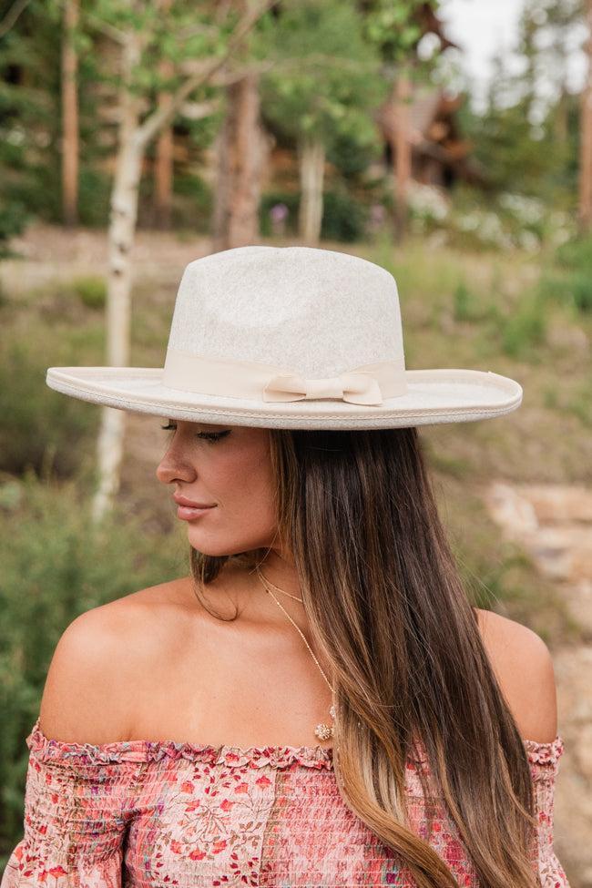 Ivory Wide Brim Hat Product Image