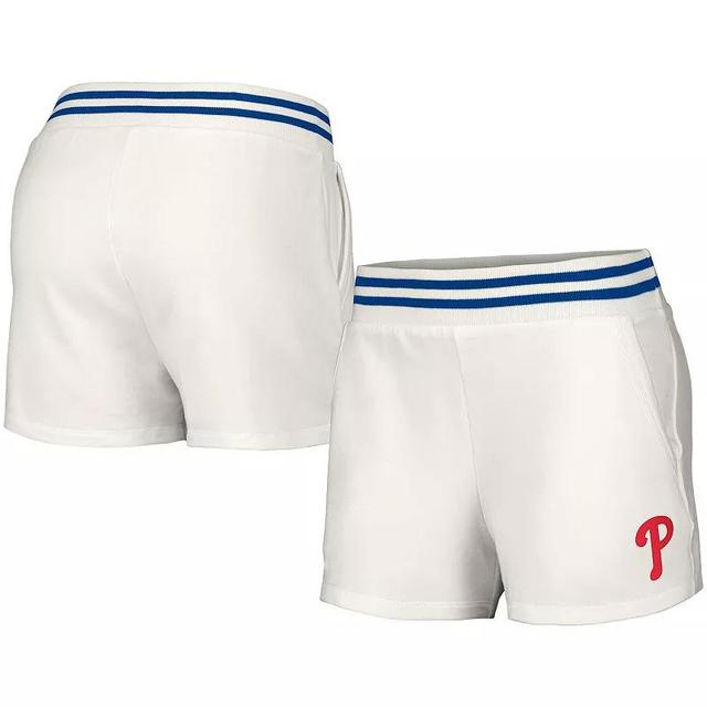 Womens Lusso Style Philadelphia Phillies Maeg Tri-Blend Pocket Shorts Product Image