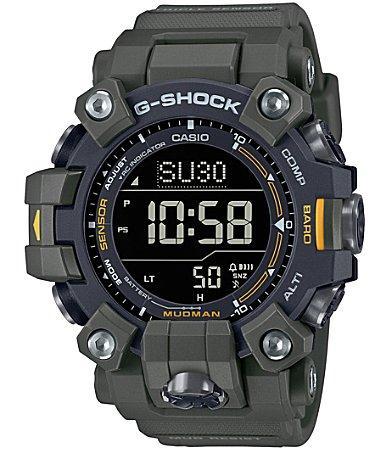 Men's Casio G-Shock Master of G Solar Powered Yellow and Green Strap Watch with Digital Dial (Model: Gw9500-3) Product Image