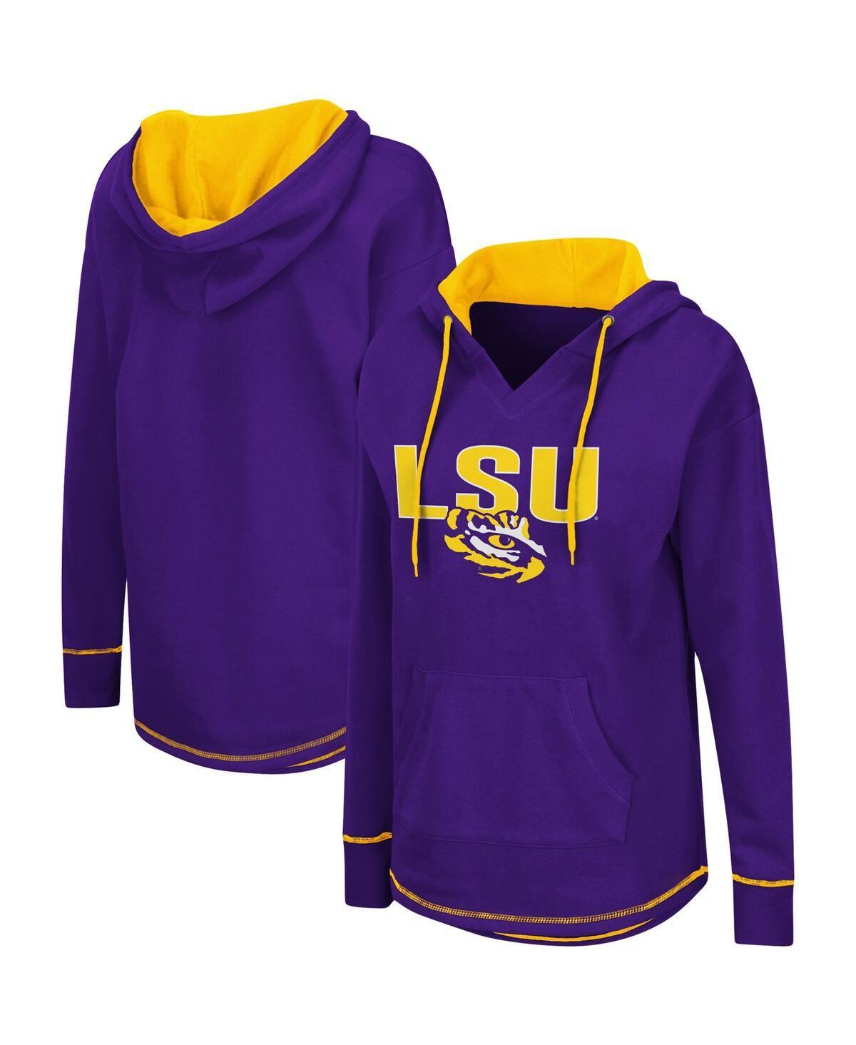 Womens Purple Lsu Tigers Tunic Pullover Hoodie Product Image