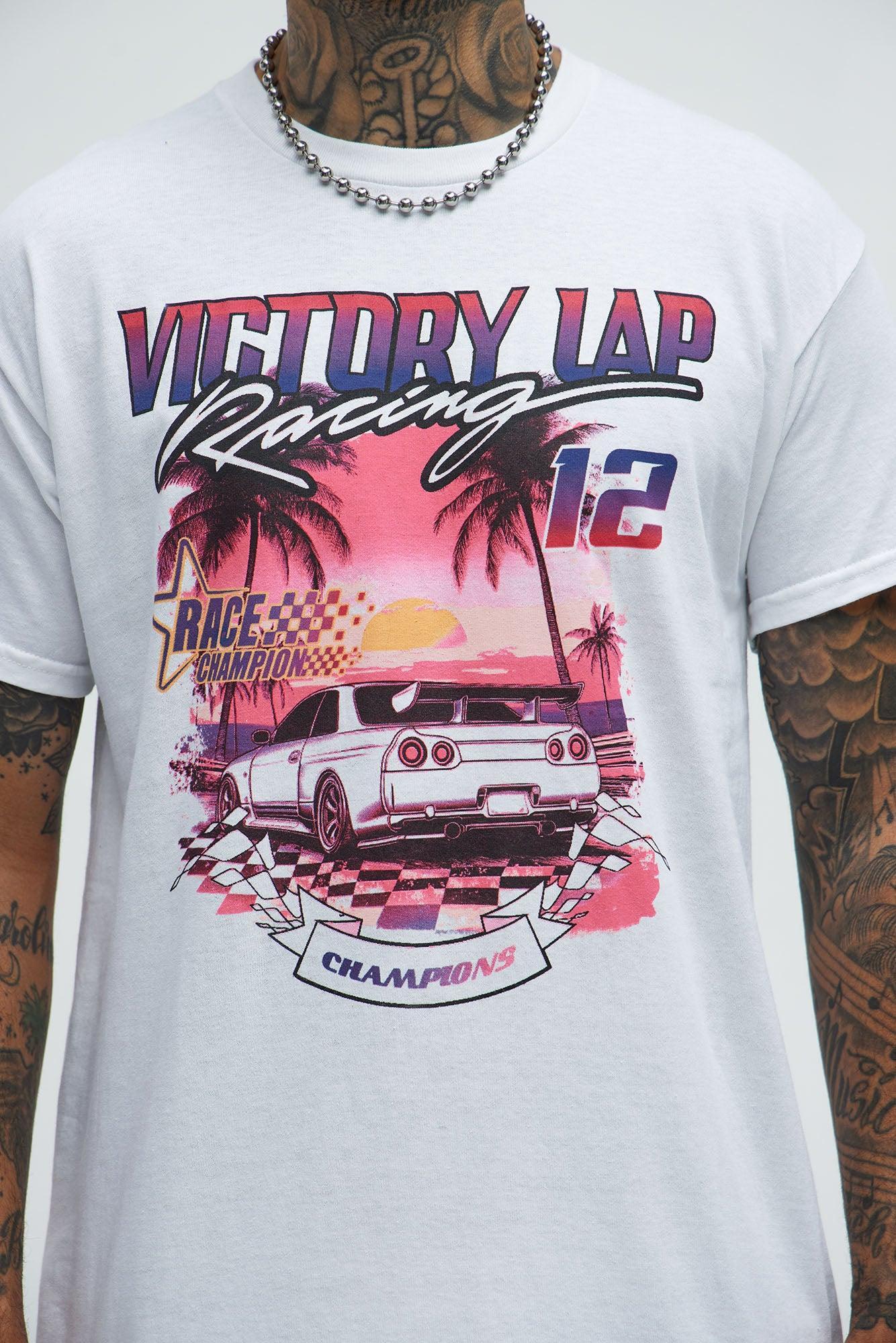 Victory Lap Racing Short Sleeve Tee - White Product Image