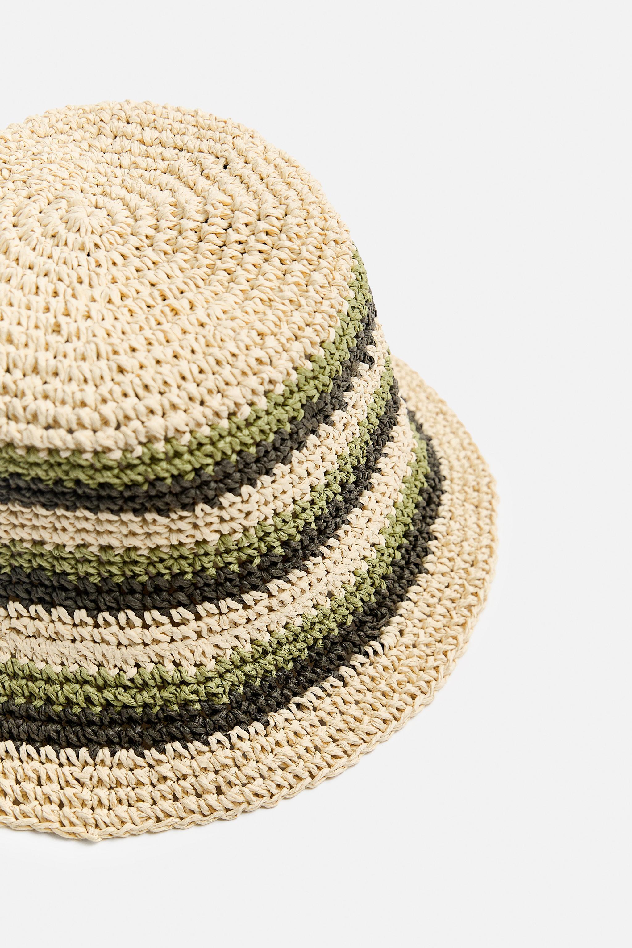 CROCHETED STRIPED HAT Product Image