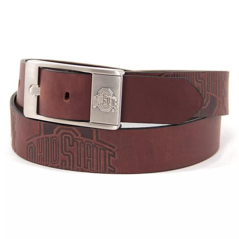 Mens South Carolina Gamecocks Brandish Leather Belt Brown Product Image