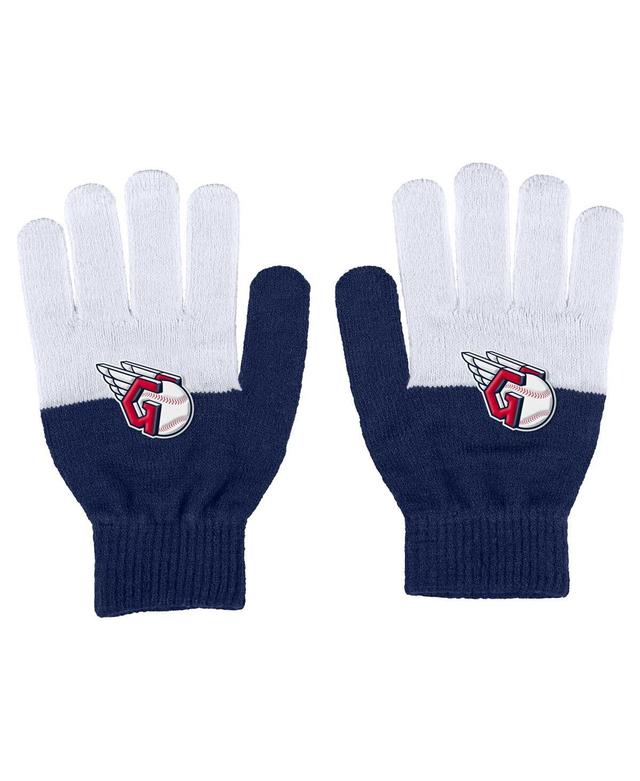 Womens WEAR by Erin Andrews Cleveland Guardians Color-Block Gloves Product Image