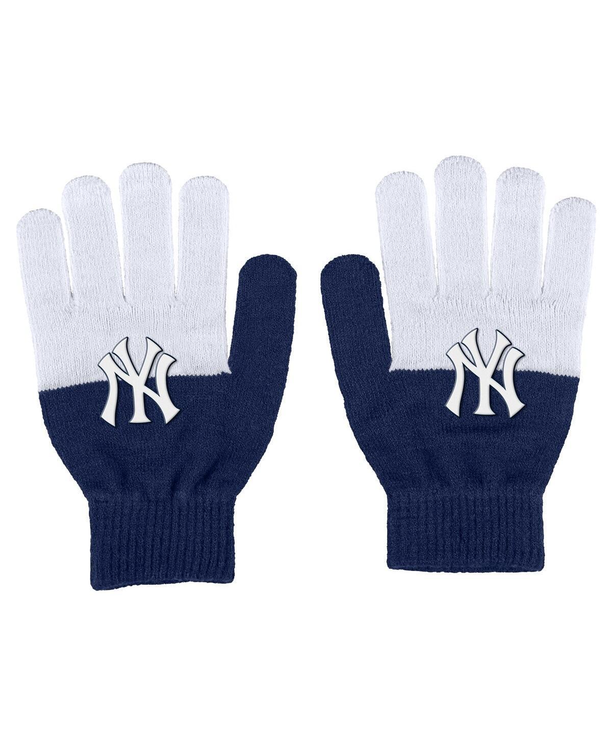 Womens Wear by Erin Andrews New York Yankees Color-Block Gloves Product Image