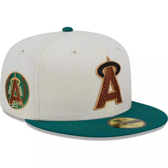 Mens New Era California Angels Cooperstown Collection Camp 59FIFTY Fitted Hat Product Image