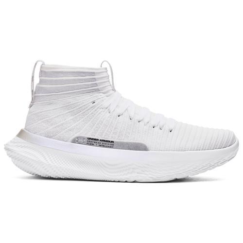 Under Armour Mens Under Armour Flow Futr X Elite VVS - Mens Basketball Shoes White/Distant Gray/ Metallic Silver Product Image