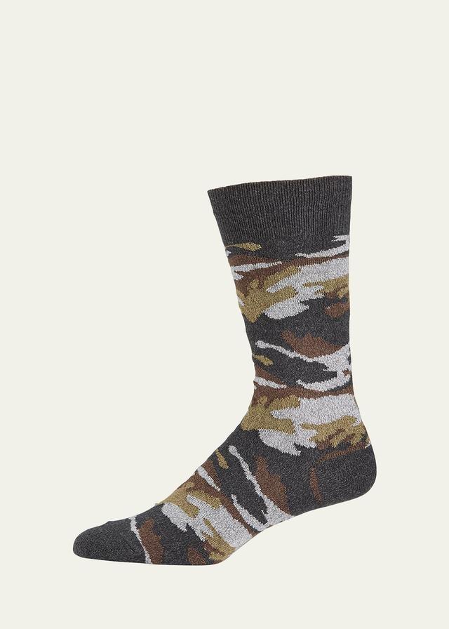 Mens Camo Knit Socks Product Image