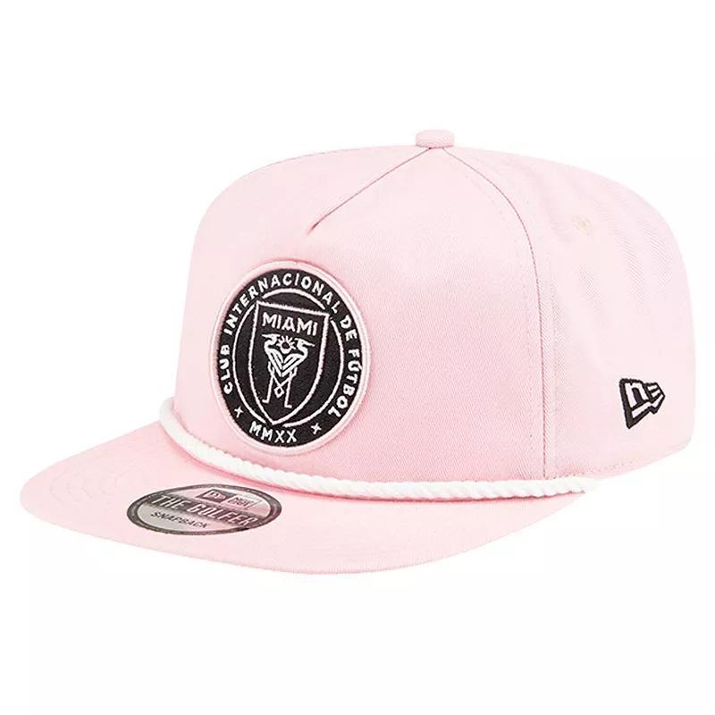 Mens New Era Pink Inter Miami CF Rope Golfer Adjustable Hat Product Image