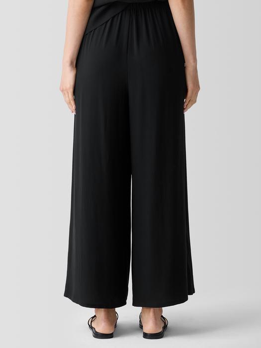 EILEEN FISHER Silk Georgette Crepe Wide-Leg Pantfemale Product Image