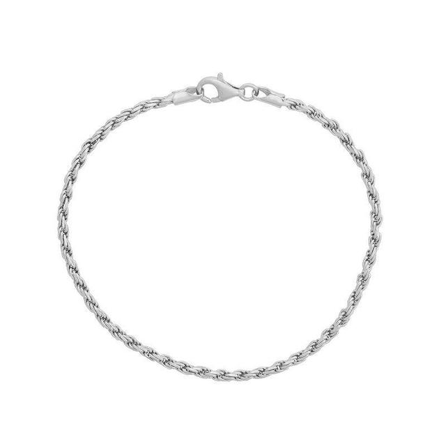 Giorgio di Vicenza Sterling Silver Rope Chain Bracelet, Womens Product Image