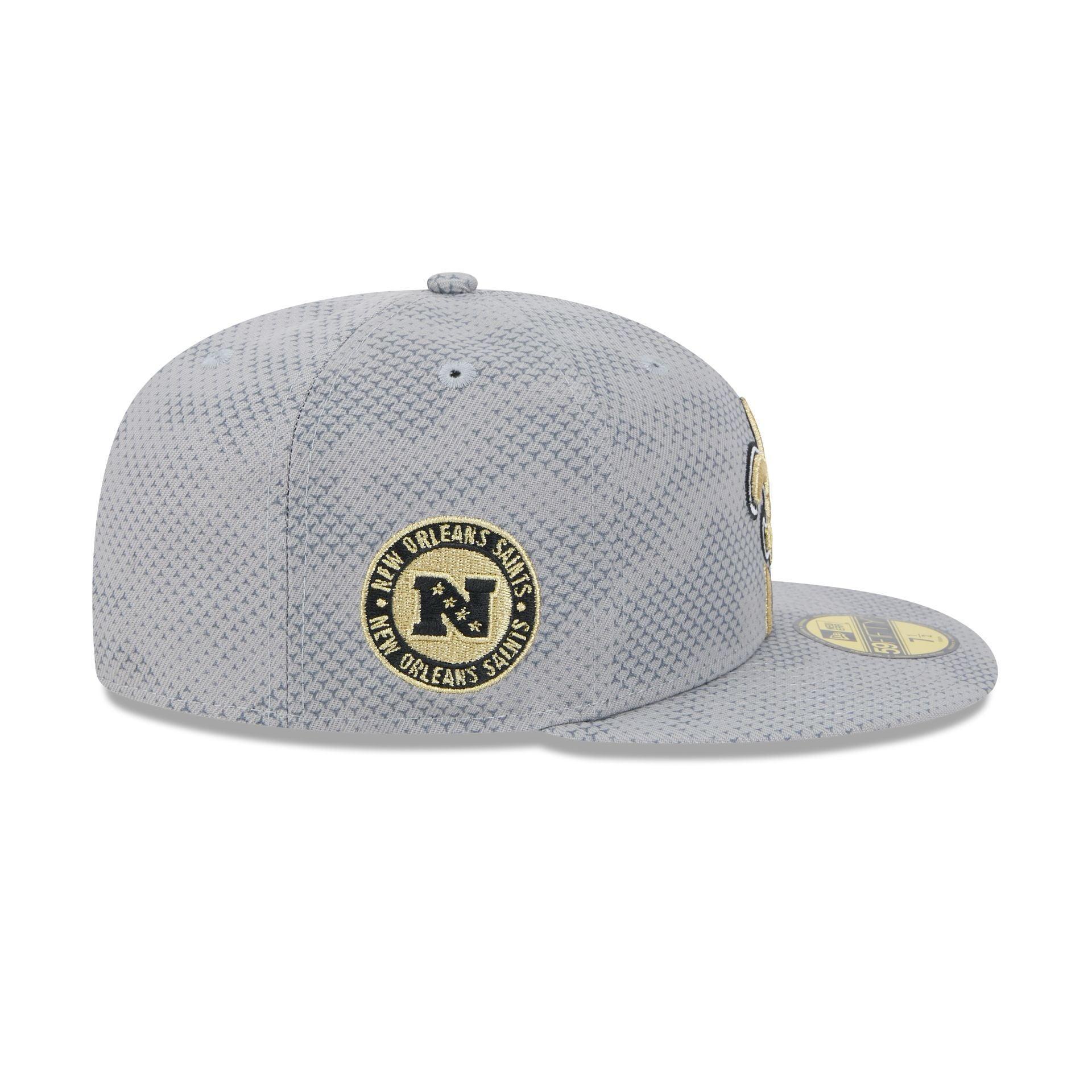 New Orleans Saints 2024 Sideline Gray 59FIFTY Fitted Hat Male Product Image