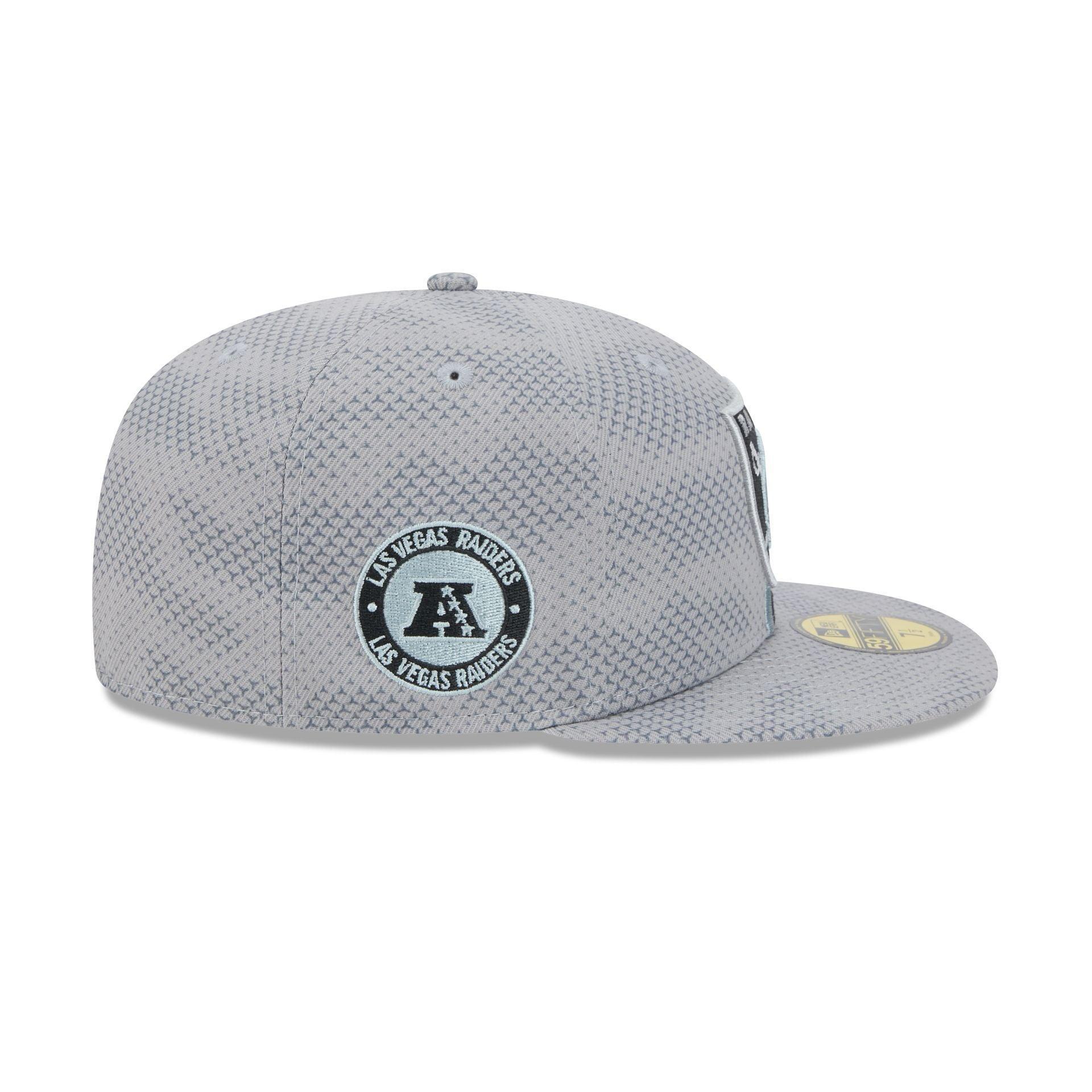 Las Vegas Raiders 2024 Sideline Gray 59FIFTY Fitted Hat Male Product Image