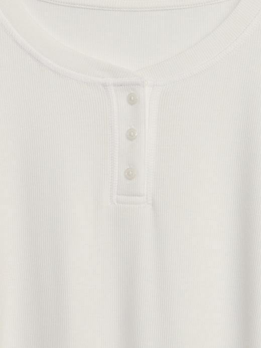 Rib Henley T-Shirt Product Image