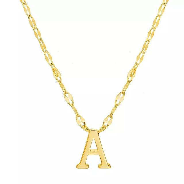 Paige Harper Initial Necklace, Womens A Gold Tone Product Image