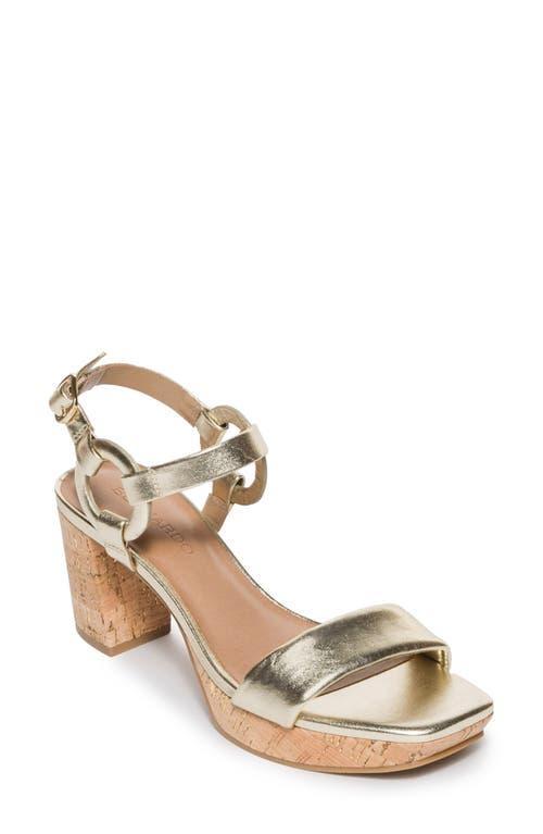 Womens Candace Metallic Leather Platform Sandals Product Image