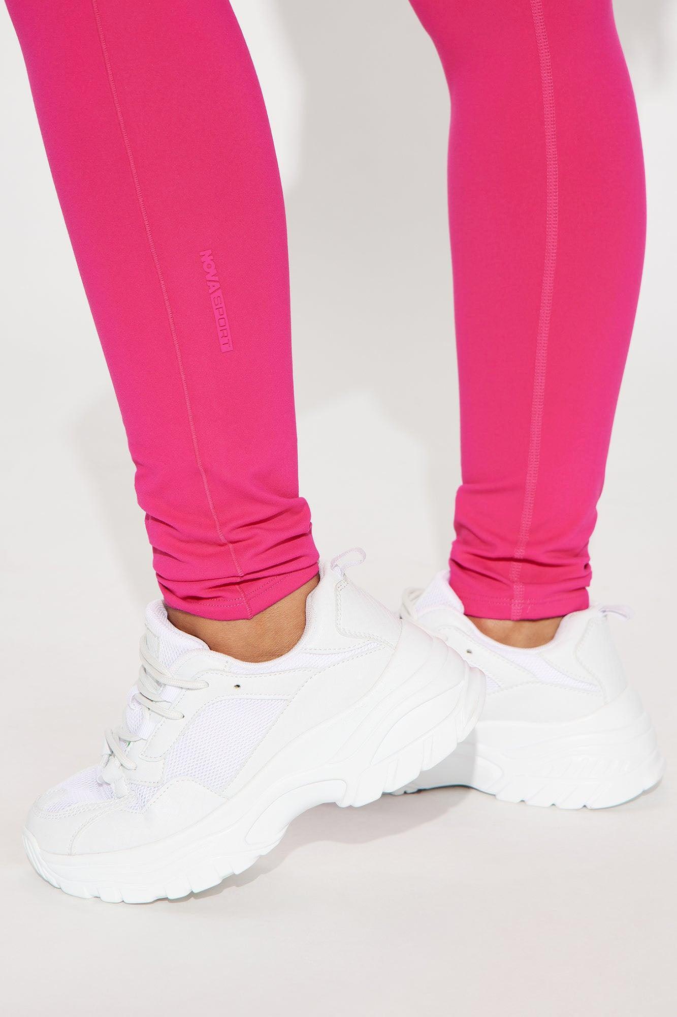 Deep Bend Super Soft Active Legging - Fuchsia Product Image