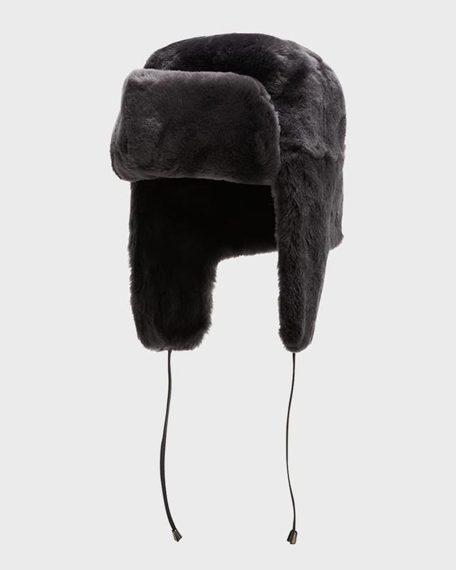 Mens Shearling Trapper Hat Product Image