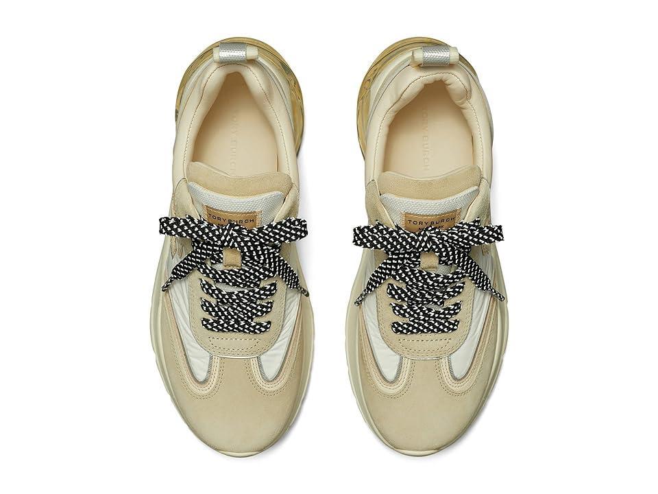 Tory Burch Good Luck Bubble Trainer (New Ivory/Light Cream/Frost) Women's Shoes Product Image