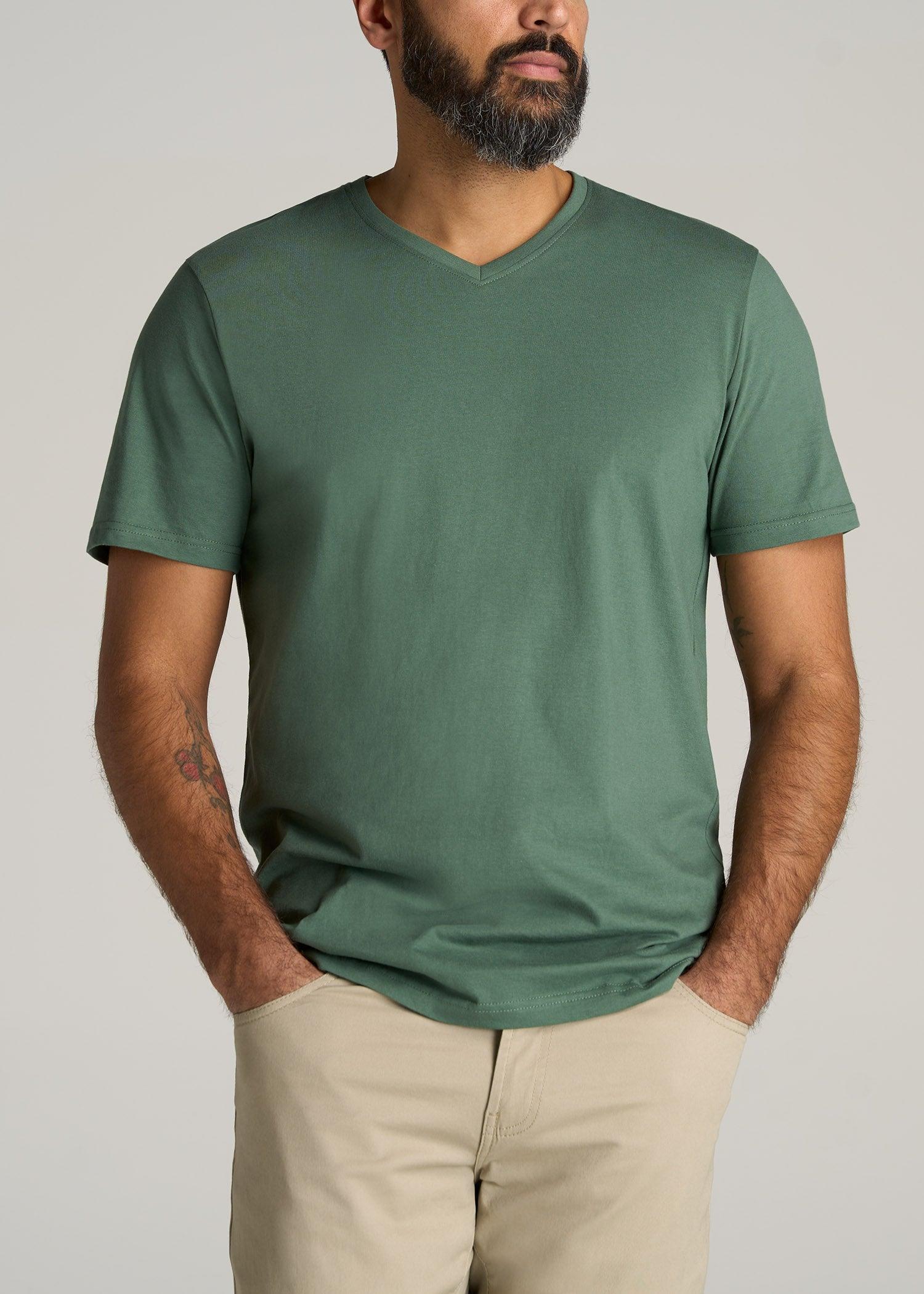 The Everyday REGULAR-FIT V-Neck Tall Men's T-Shirt in Forest Green Male Product Image