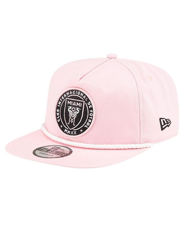 Mens New Era Pink Inter Miami CF Rope Golfer Adjustable Hat Product Image