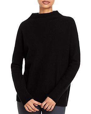 Vince Boiled Funnel Neck Pullover (Heather Tide Stone) Women's Clothing Product Image