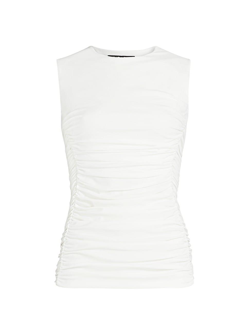 Womens Jersey Ruched Shell Tank Product Image