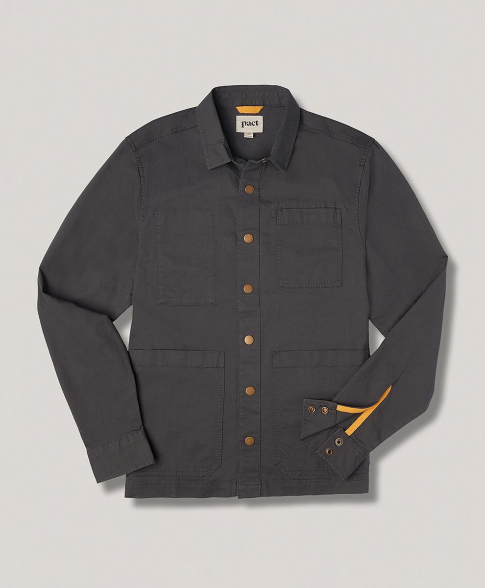 Mens Woven Twill Field Jacket L Product Image