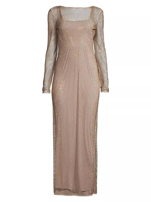 Lulu Studded Mesh Maxi Dress Product Image