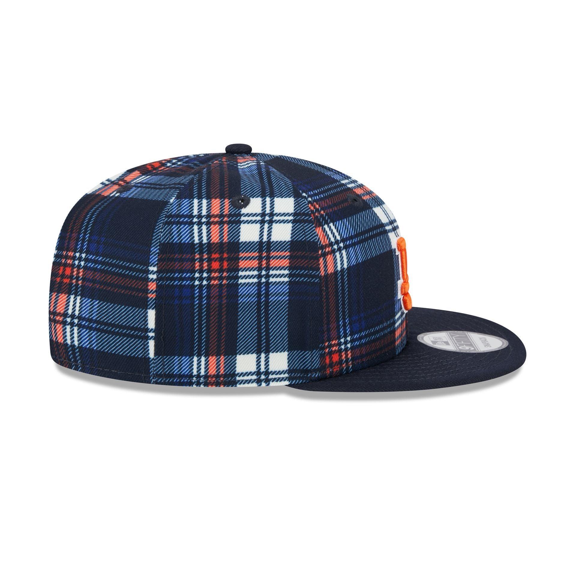 Auburn Tigers Plaid 9FIFTY Snapback Hat Male Product Image