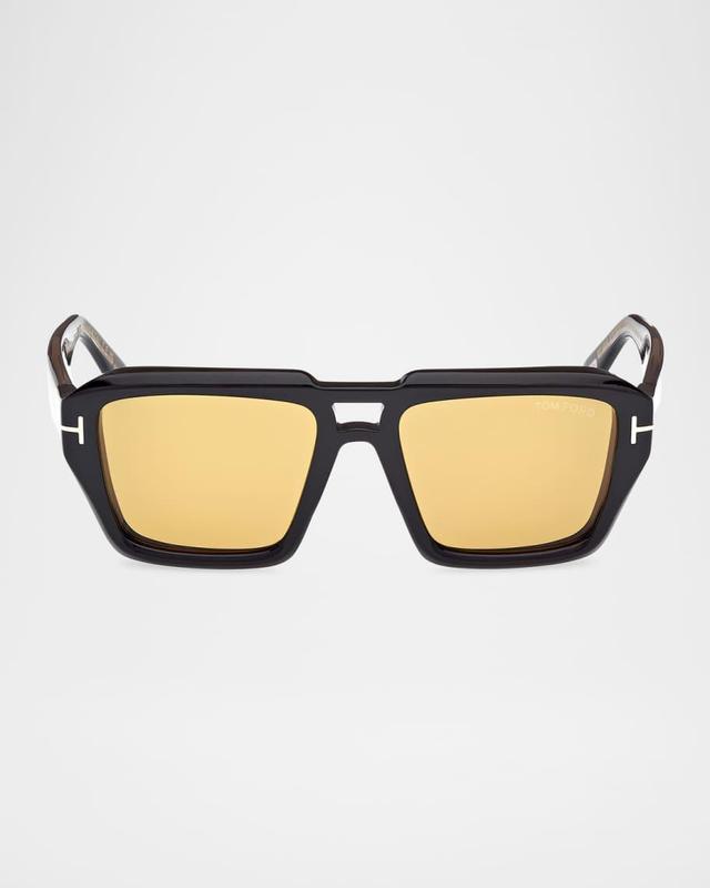 Men's FT1202M Acetate Rectangle Sunglasses Product Image