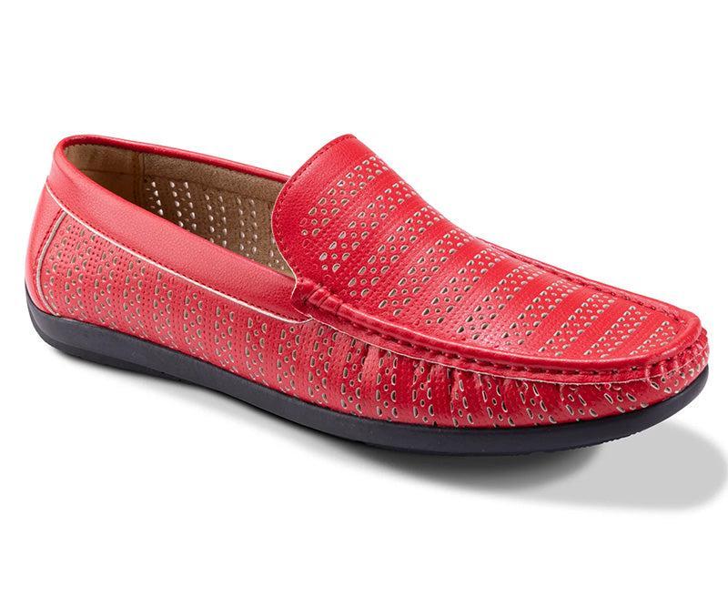 Red Lightweight Casual Ventilated Driving Loafer Product Image